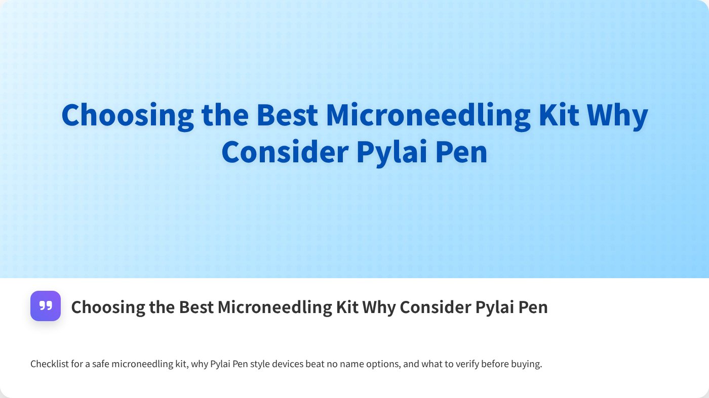 Choosing the Best Microneedling Kit Why Consider Pylai Pen