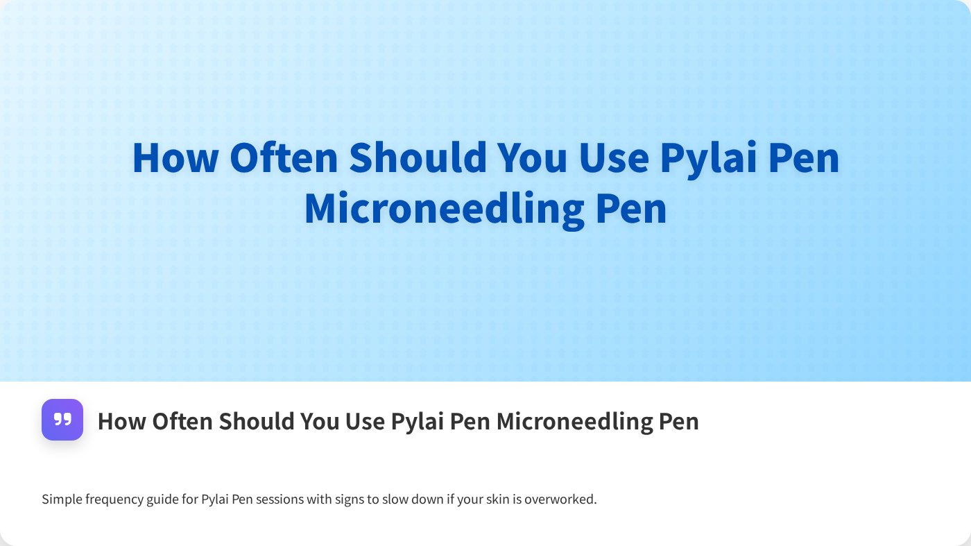 How Often Should You Use Pylai Pen Microneedling Pen