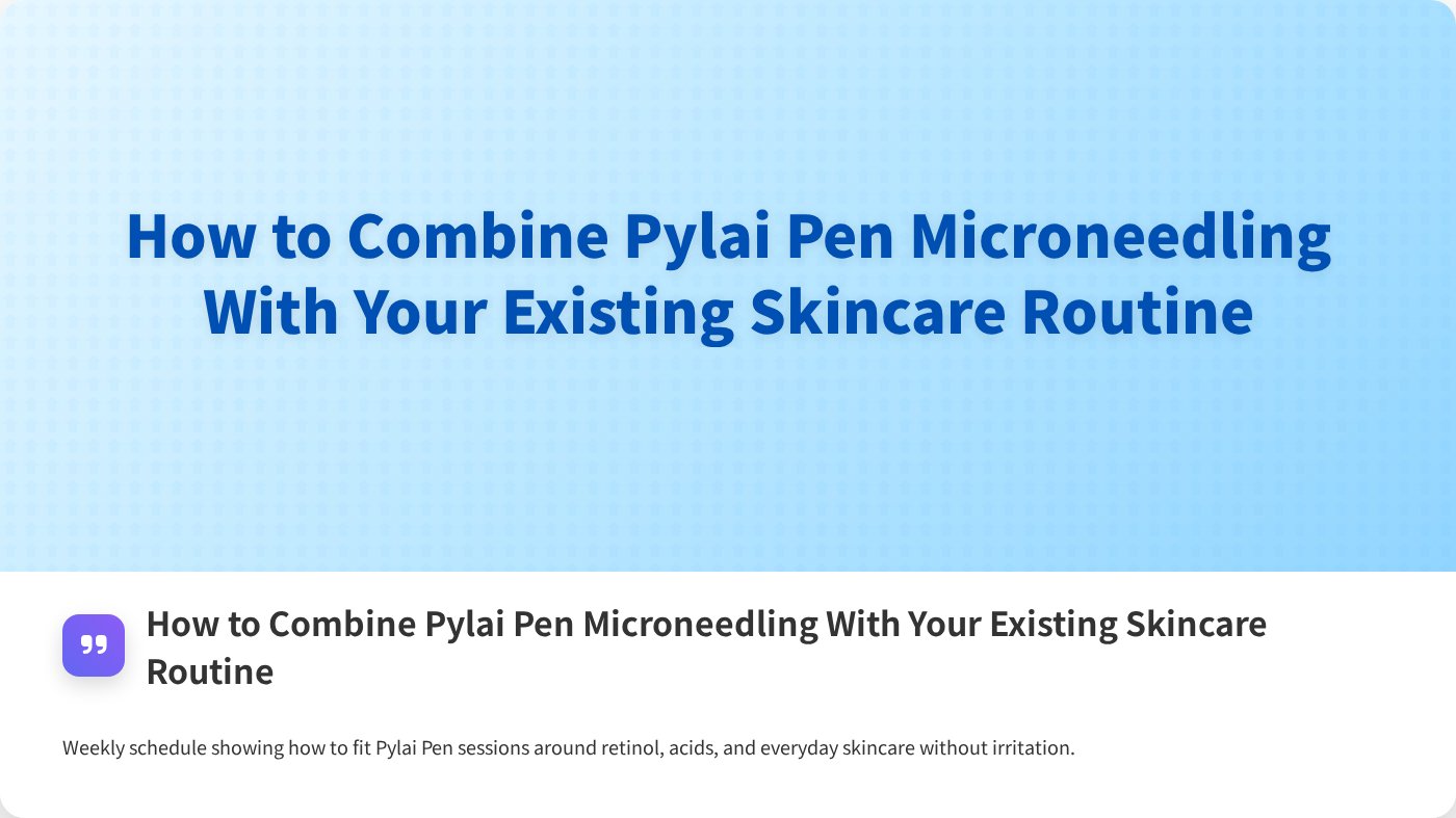How to Combine Pylai Pen Microneedling With Your Existing Skincare Routine