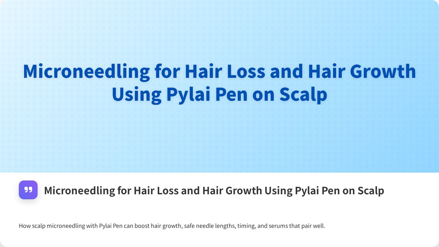 Microneedling for Hair Loss and Hair Growth Using Pylai Pen on Scalp