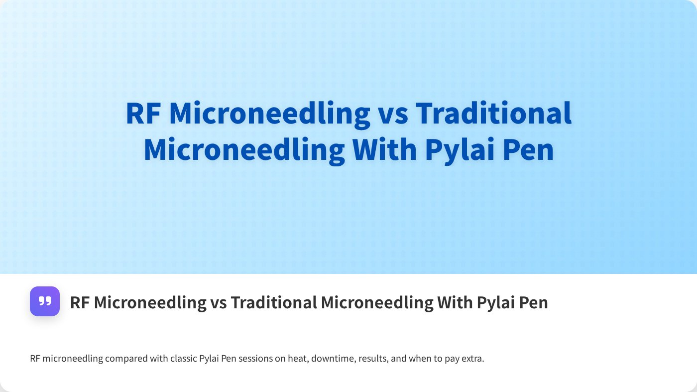 RF Microneedling vs Traditional Microneedling With Pylai Pen