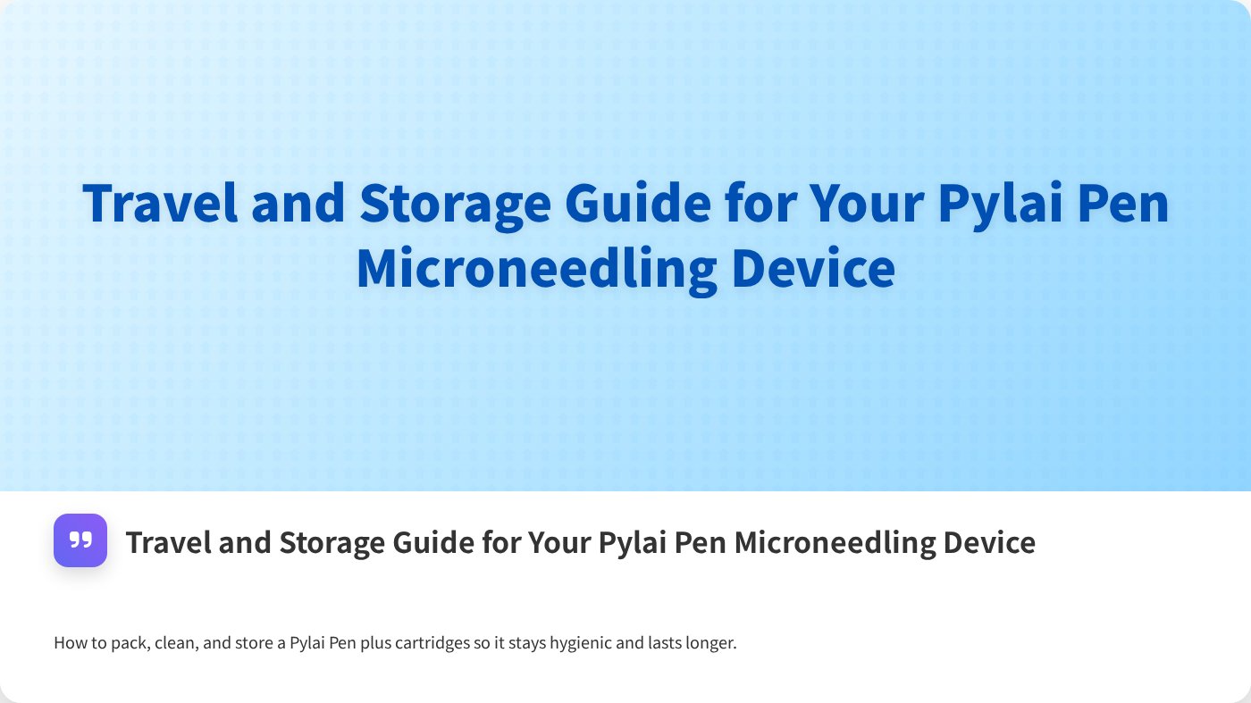 Travel and Storage Guide for Your Pylai Pen Microneedling Device